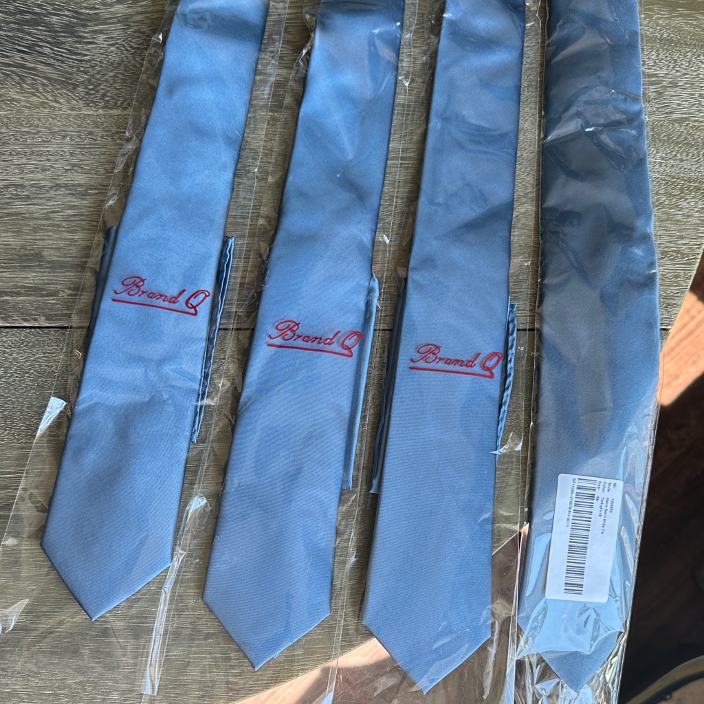 4 Twilight Blue Ties All Together In One Sale